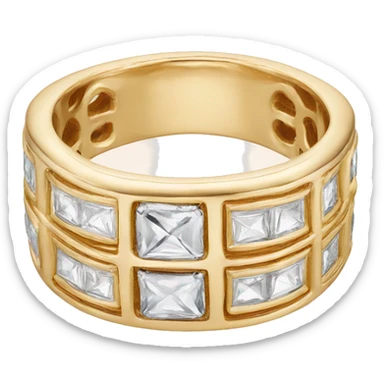 cartier gold ring sticker