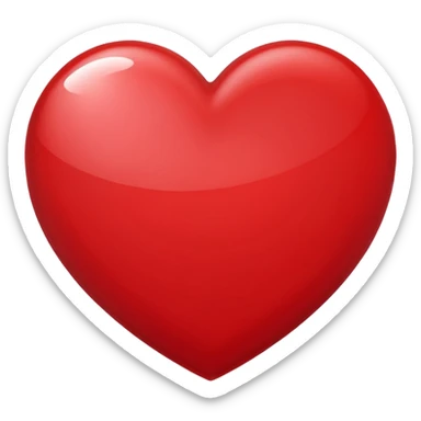 Tone it up og heart logo in ios style sticker