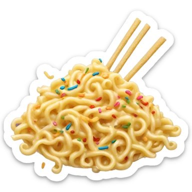 noodles with sprinkles  sticker