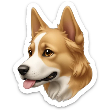 köpek ve adam sticker