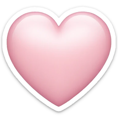 Light pink heart  sticker