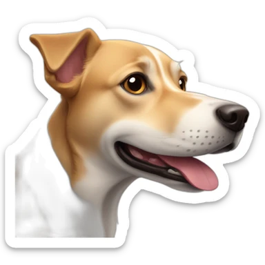 Chien avec la tête de elon musk sticker