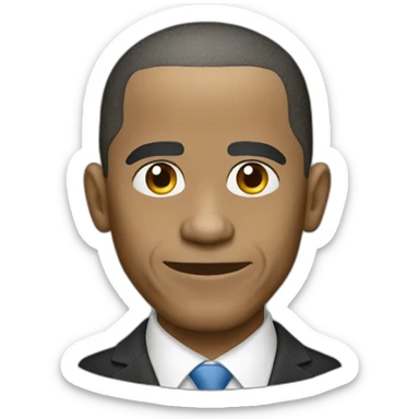Obama but is white sticker