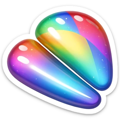 nail art rainbow sticker