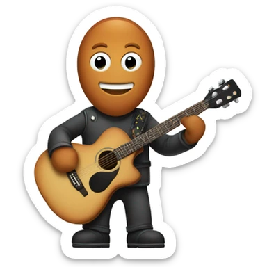 gingerman with a guitar sticker