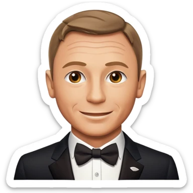 James Bond exactly similar to daniel craig sticker