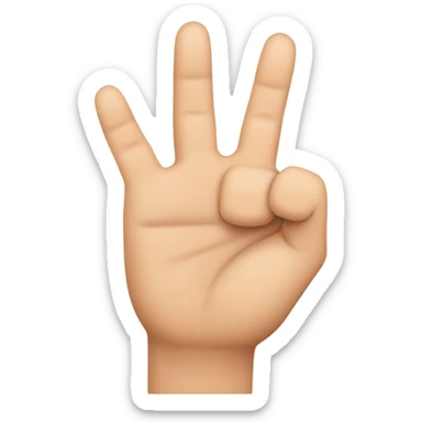 W in sign language  sticker