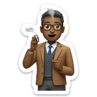 Teacher vaping sticker