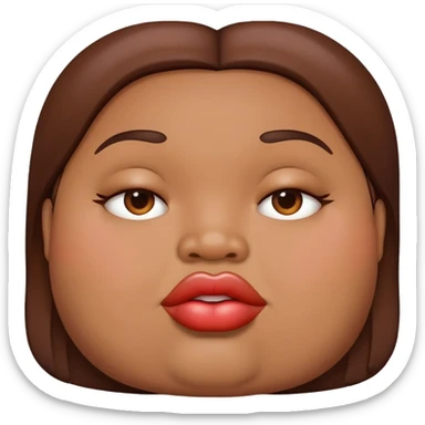 fatty with big fat lips sticker