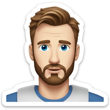 chris evans blue eye sticker