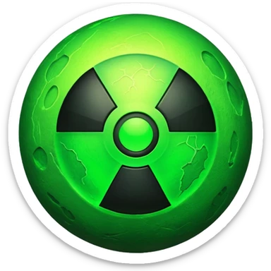 Radioactive sticker