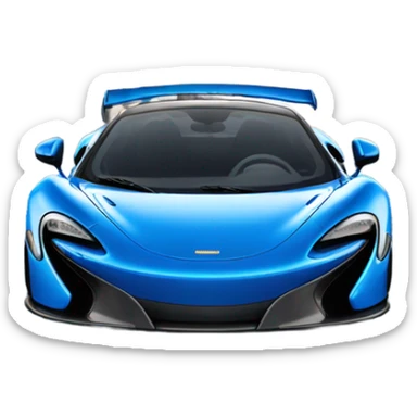 Blue McLaren sport car  sticker