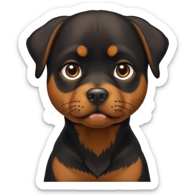 Perrita rottweiler flaca  sticker