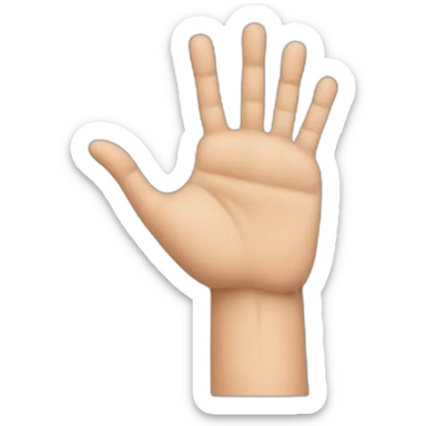 hand with injured thumb sticker