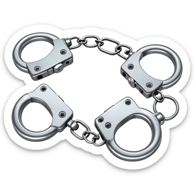 handcuffs simple sticker