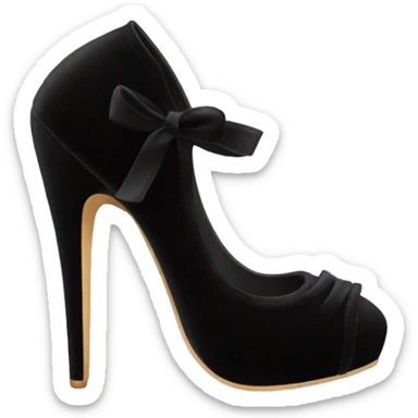 Dark velvet heels sticker