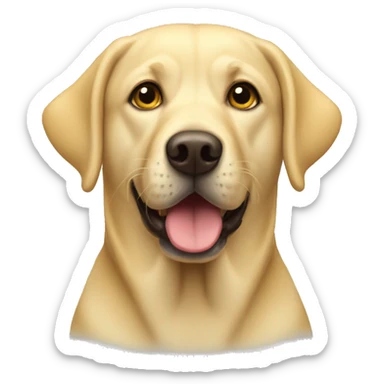 Yellow lab sticker