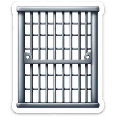 Prison bars sticker