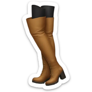 thigh high boots sticker