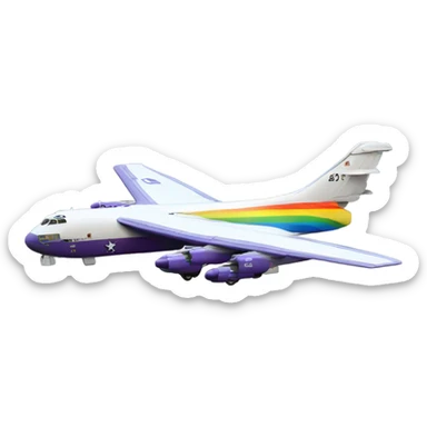 Rainbow B12 bomber sticker