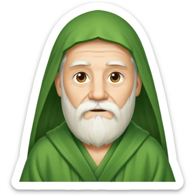 old druid with long beard sticker