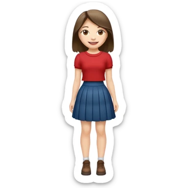 Jennie full body in skirt sticker