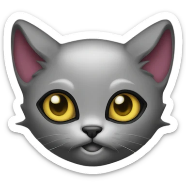 Cat back vampir sticker