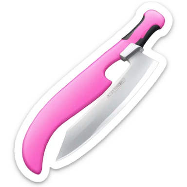 Pink knife sticker