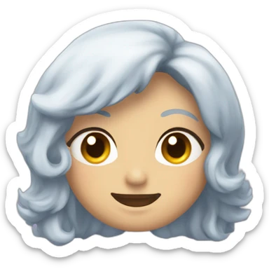 Luna cuarto menguante sticker