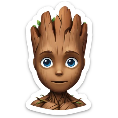 groot like stitch just change eyes color to the blue  sticker