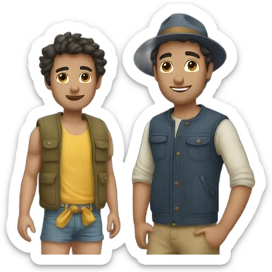 Pierre Australia Summer and Winter sticker