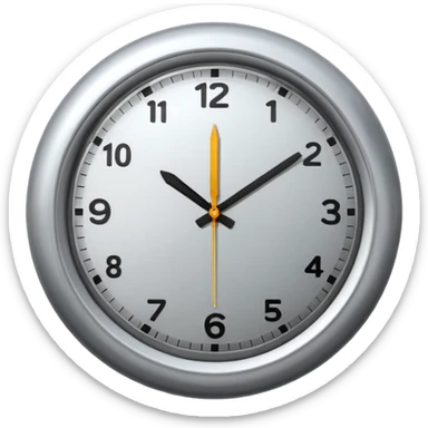 can you just make me a clock normal sticker