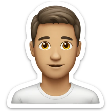 white hispanic Guy sticker