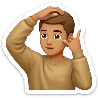 a man dabbing sticker