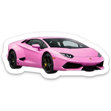 pink-lambo sticker