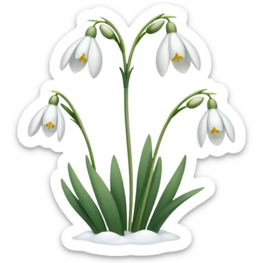 Snowdrops sticker
