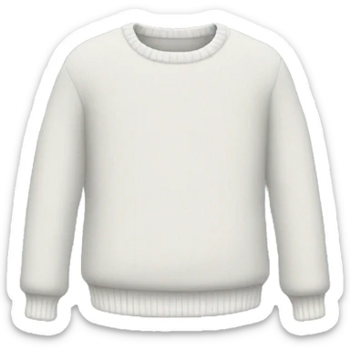 white sweater sticker