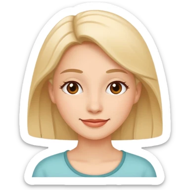 Feeling relaxed and happy at office for woman  sticker