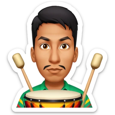 Festive Drummer sticker