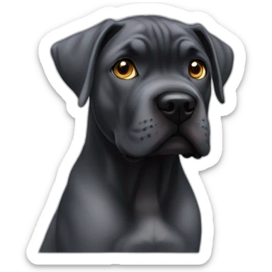 chiot cane corso avec yeux bleux sticker