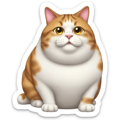 Fat cat sticker