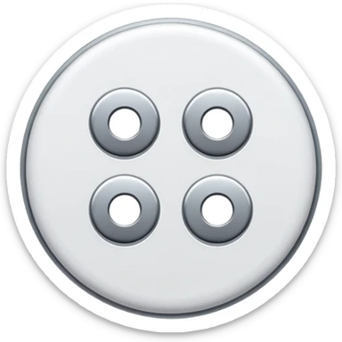 sewing button sticker