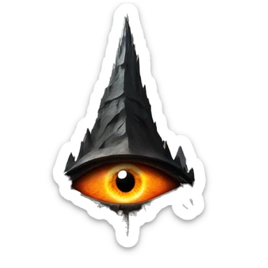 Eye of Sauron on a tower of Mordor sticker