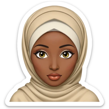 Nigerian, pretty lips, nigerian clothes, dark skin, hijab, jewelry pretty bratz baddie, black eyeliner sticker