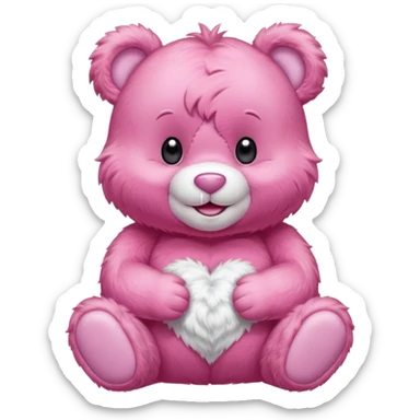 Pink Care Bear sticker