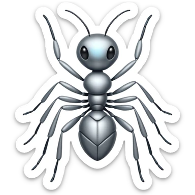 silver ant emoji sticker