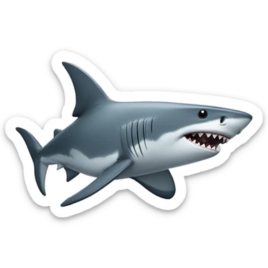 Shark breakdancing  sticker