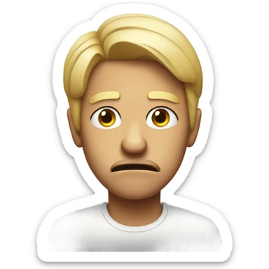 disgusted judgmental face sticker