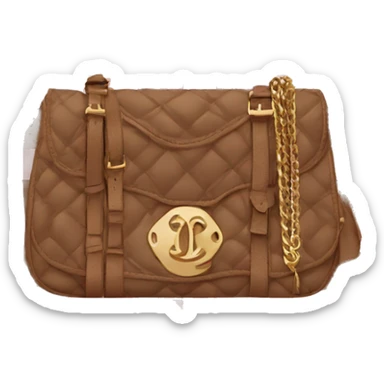 pink brown plaid juicy couture bag sticker