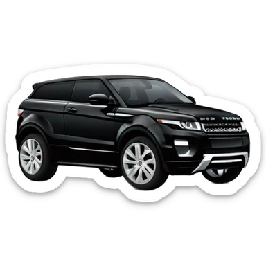 Range Rover evoque in black  sticker